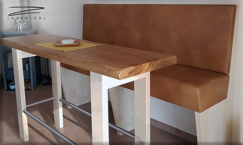 Hochbank Sonderanfertigung mit Tisch